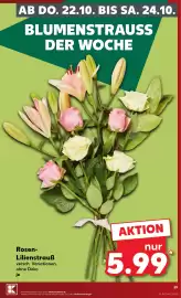 Kaufland Prospekt woche 43 Seite 59: Rosen-Lilienstrauß €5,99