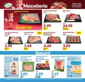 Volantino Prix Quality Pagina 12: Salsiccia di Suino Mix Paesana €4,49, Lonza di Suino €3,49