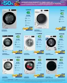 Volantino Euronics Bruno Pagina 28: Lavatrice Bosch €249,99, Samsung lavatrice €199,99