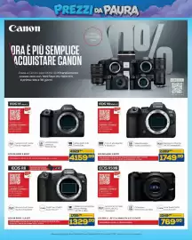 Volantino Euronics Bruno Pagina 36: Canon EOS R50 V €769,99, Canon EOS R8 €1.329,99
