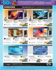 Volantino Euronics Bruno Pagina 5: Samsung 43" M70H 4K Smart TV €184,99, Samsung 55" S95H 4K Smart TV €749,50
