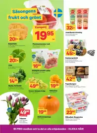 City Gross reklamblad vecka 43 Sida 3: Potatis i påse €16,95, Korvbrödsbagarn Hamburgerbröd €45,00