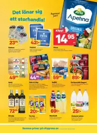 City Gross reklamblad vecka 43 Sida 7: Fun light Blandsaft €69,00, Sejfilé €59,95