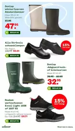 Welkoop folder Pagina 21: Dunlop winterlaarzen Amsterdammer €47,95, Strövels schoenklop €90,91