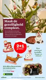 Welkoop folder Pagina 4: Maak de gezelligheid compleet. Van kerstballen tot kransen. Van lichtsnoeren tot decoratie. Alles