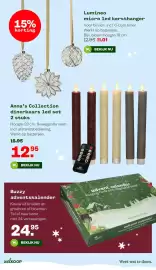 Welkoop folder Pagina 6: Anna's Collection dinerkaars led set €12,95, Buzzy adventskalender €24,95