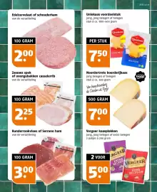 Poiesz folder week 43 Pagina 11: Noordertrots boerderijkaas €7,00, Zeeuws spek of ovengebakken cassererib €2,25