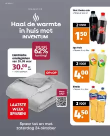 Poiesz folder week 43 Pagina 18: First Choice cola €1,50, Spa fruit €4,00