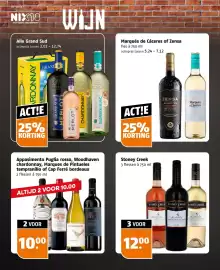 Poiesz folder week 43 Pagina 28: Stoney Creek €12,00, Marqués de Cáceres of Zensa €5,24
