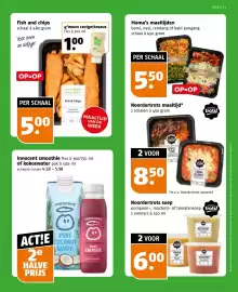 Poiesz folder week 43 Pagina 7: Noordertrots maaltijd €8,50, Innocent smoothie of kokoswater €4,18