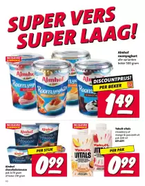Nettorama folder week 43 Pagina 10: Almhof chocolademousse €0,99, Yakult vitals €0,99