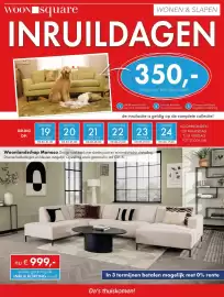 Woonsquare folder week 43 Pagina 1: WOON square WONEN & SLAPEN INRUILDAGEN 350,- terug voor bijv. deze bank OKTOBER