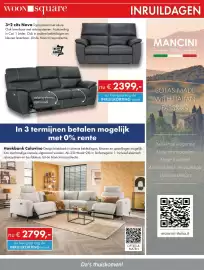 Woonsquare folder week 43 Pagina 6: WOON square 3+2 zits Nova Topbankstel met allure. Ook leverbaar met relaxsystemen