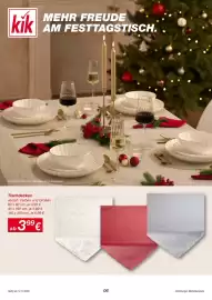 KiK Prospekt Seite 6: Tischdecken €3,99