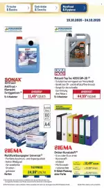 METRO Prospekt woche 43 Seite 14: SIGMA Ordner Kunststoff €12,49, Liqui Moly Motoröl Top Tec 4200 5W-30 €44,99