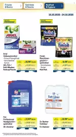 METRO Prospekt woche 43 Seite 2: Finish Maschinen-geschirrspülmittel €6,49, Pril Professional Handgeschirrspülmittel €17,49