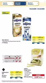 METRO Prospekt woche 43 Seite 28: Alpro Barista €1,79, Hellma Honig-Sticks €13,99
