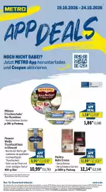 METRO Prospekt woche 43 Seite 1: Pesasur Weisse Thunfischfilets in Olivenöl €9,99, Melitta Bella Crema €11,99