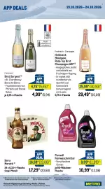 METRO Prospekt woche 43 Seite 2: Heidsieck Monopole Rosé Top Brut Champagne AOP €25,99, Brut Dargent €4,99