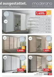 XXXLutz Prospekt Seite 3: Schwebetürenschrank €1.449,00, Schwebeturenschrank €1.499,00