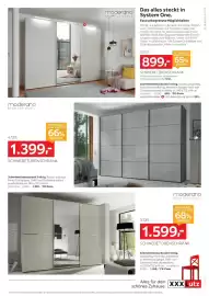 XXXLutz Prospekt Seite 7: Moderano Schwebetürenschrank €1.399,00, Moderano Schwebetürenschrank €899,00