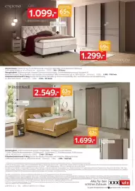 XXXLutz Prospekt Seite 8: Dieter knoll boxspringbett €2.549,00, Esposa boxspringbett €1.099,00