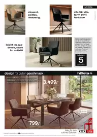 XXXLutz Prospekt Seite 3: Armlehnstuhl €799,00, Esstisch mit Funktion €3.499,00