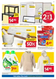 Rusta Prospekt woche 42 Seite 15: Spülmaschinentabs Somat €4,49, Küchenutensilien aus Marmor €4,99
