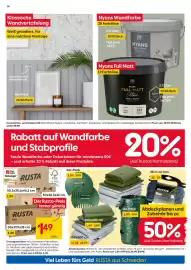 Rusta Prospekt woche 42 Seite 16: Nyans Wandfarbe €19,90, Umzugskartons €1,49