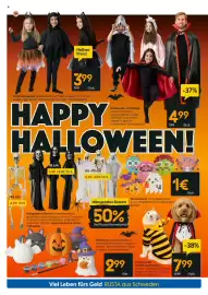 Rusta Prospekt woche 42 Seite 4: Kostüme für Hunde und Katzen €7,99, Halloween-Umhänge €4,99
