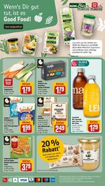 REWE Prospekt woche 43 Seite 28: Violife Vioblock €1,79, Lemonaid Bio Limonade oder Chari Tea Bio Eistee €1,29