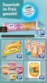 REWE Prospekt woche 43 Seite 2: Ja! Reibekuchen €1,49, Ja! Sandwich €1,79