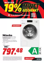 MediaMarkt Prospekt Seite 4: Miele WWB380 WPS 125 Edition W1 White €797,48