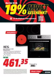 MediaMarkt Prospekt Seite 9: AEG MM21HSPM Serie 5000 Einbauherdset €461,35