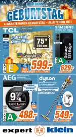 Expert Klein Prospekt woche 42 Seite 1: Washmaschine AEG LR6E6E499 €488,00