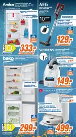 Expert Klein Prospekt woche 42 Seite 3: SIEMENS Bodenstaubsauger VSQ5X12M1 €149,00, AEG Akku Staubsauger AP61CB21RS €129,00