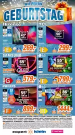 Expert Klein Prospekt woche 42 Seite 8: LG Mini RGB evo AI €799,00, LED-TV 43" €269,00