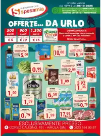 Volantino Supermercati Spesa Mia Pagina 1: Lollo crema n°1 cremosissimo €10,00, Scotti Riso Contorni €1,59