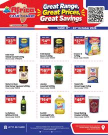 Africa Cash and Carry catalogue week 42 Page 2: Sunfoil CookingOil €164,99, Royal Baking Powder €46,95