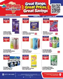 Africa Cash and Carry catalogue week 42 Page 1: Pleazer Can Assorted €13,25, Cadbury Choc Eclairs €23,19
