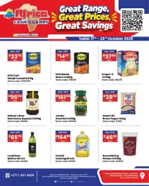 Africa Cash and Carry catalogue week 42 Page 2: Sunfoil CookingOil €164,99, Royal Baking Powder €46,95