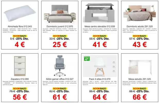 Muebles Boom (válido hasta el 23-10)