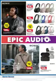 Harvey Norman catalogue Page 14: Sony WF-1000XM5 Wireless Noise Cancelling Earbuds €328,00