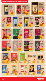 Penny Market leták týden 43 Strana 25: Jihlavanka káva standard mletá €49,90, Chio tortillas sýr €29,90