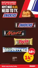 Penny Market leták týden 43 Strana 35: Tyčinka Mars, Twix, Snickers, Bounty €14,90