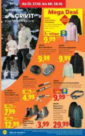 Lidl Flugblatt woche 43 Seite 37: CRIVIT Damen Thermo-Softshelljacke €9,99, CRIVIT Damen Strickfleecejacke €9,99