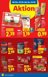 Lidl Flugblatt woche 43 Seite 8: Schrall Jausen- und Salateier €2,39, Alpengut Schlagobers €1,19