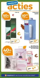 Trekpleister folder week 43 Pagina 4: weekend acties 50% KORTING alléén van donderdag 22 t/m zondag 25 oktober € Fresh Up