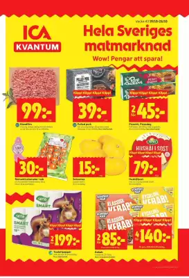 ICA Kvantum reklamblad (giltig till och med 25-10)