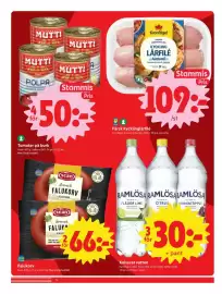 ICA Nära reklamblad vecka 43 Sida 6: Tomater på burk, Medlemspris, Kolsyrat vatten €30,00